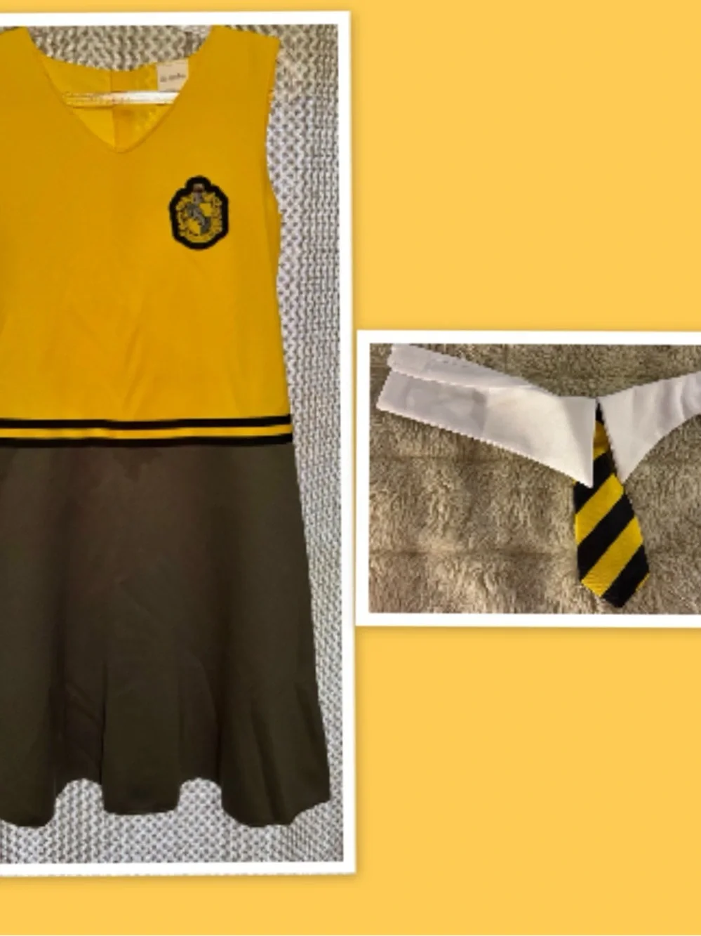 Harry Potter Hufflepuff Classic Child Costume ~ Size ~ Large (10-12)